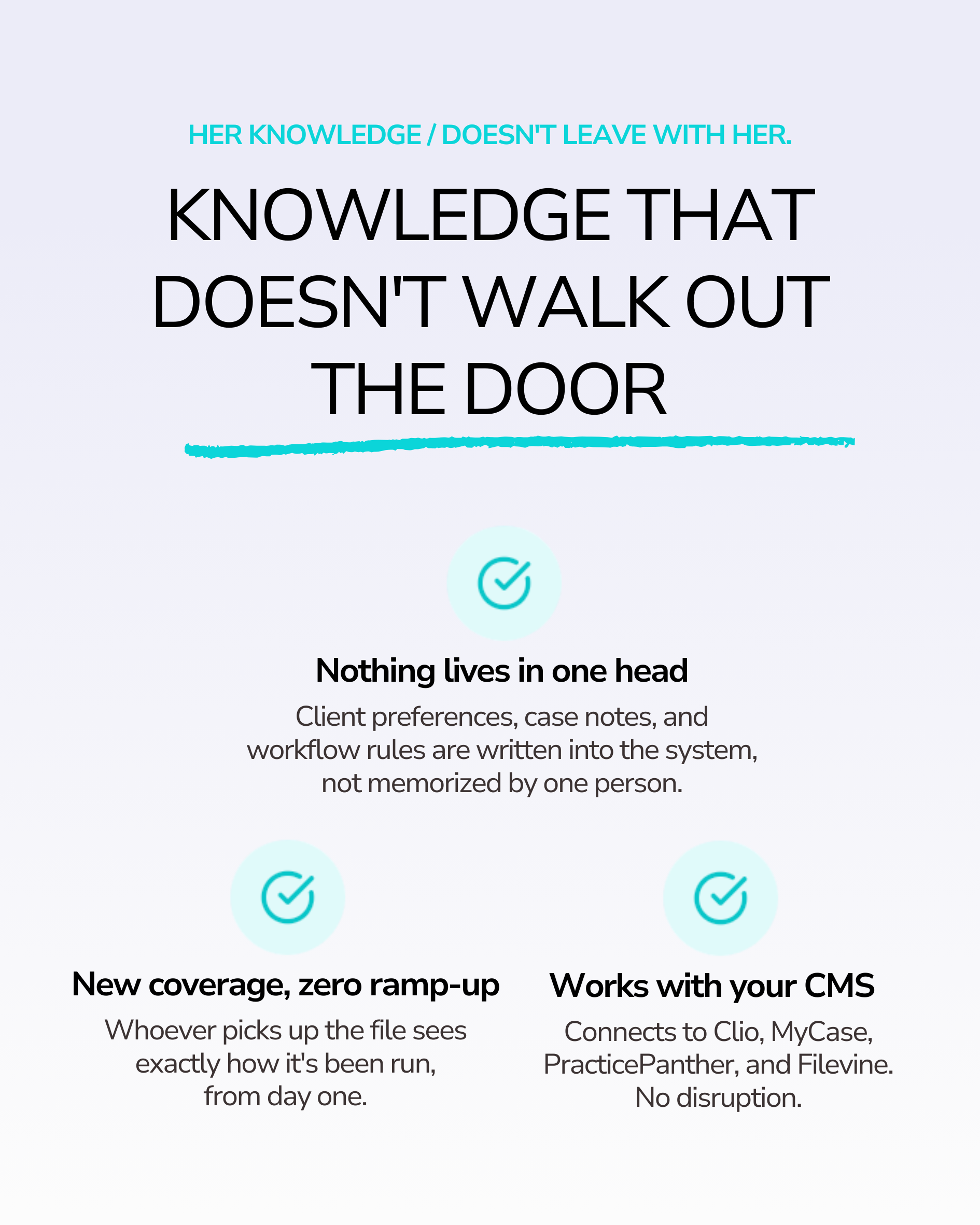Knowledge that doesn't walk out the door